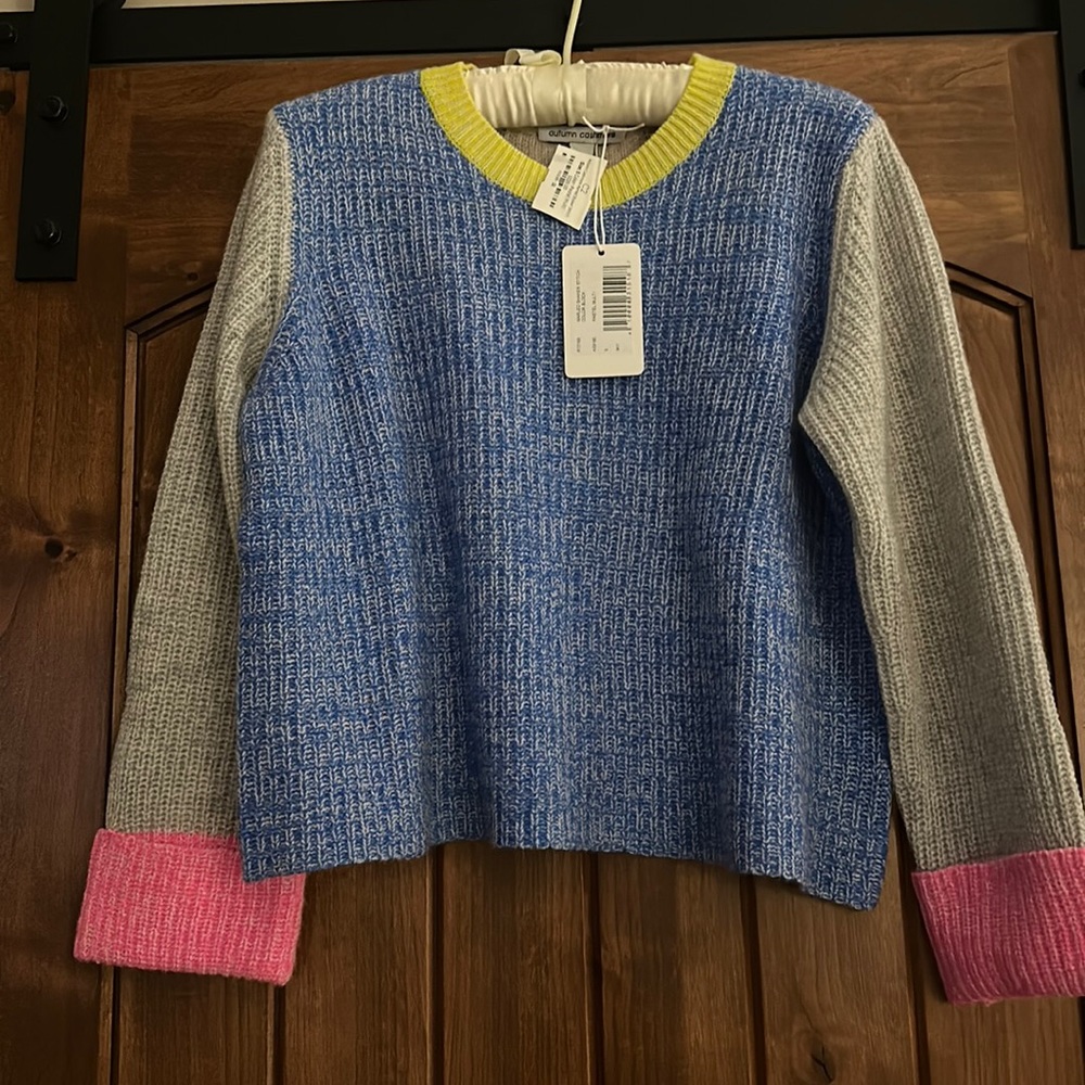 Autumn Cashmere Marled Shaker Stitch - Beautiful multi pastel color block